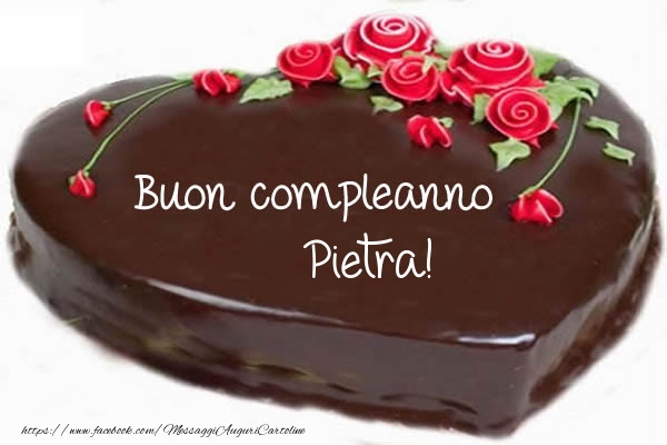 Cartoline di compleanno - Torta | Buon compleanno Pietra!