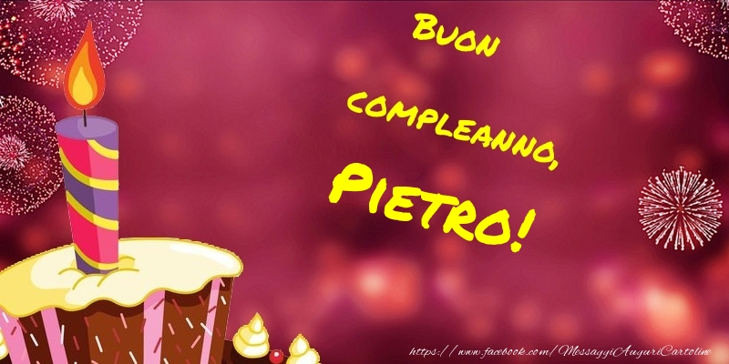 Cartoline di compleanno - Buon compleanno, Pietro