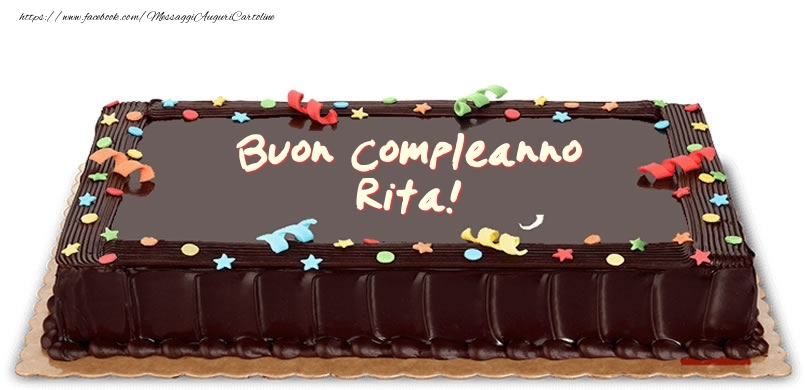 Cartoline di compleanno -  Torta di compleanno per Rita!