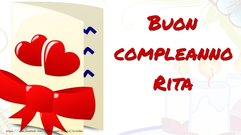 Cartoline di compleanno - Buon compleanno Rita
