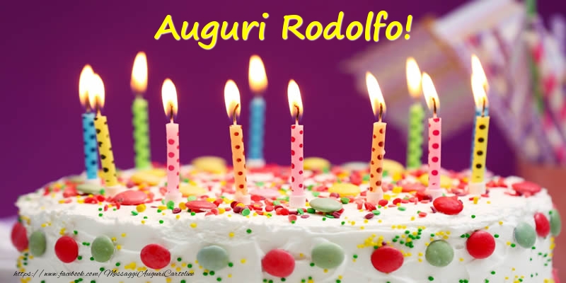 Cartoline di compleanno - Torta | Auguri Rodolfo!