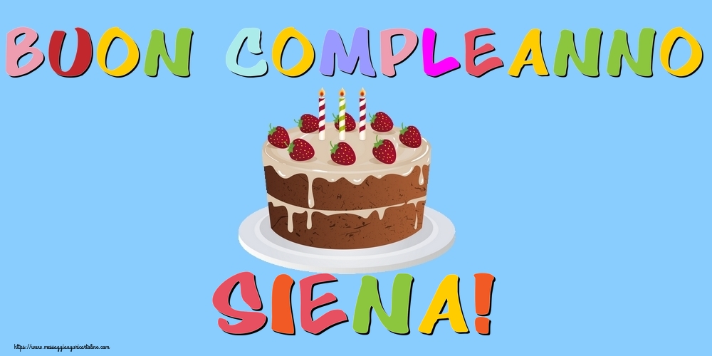  Cartoline di compleanno - Torta | Buon Compleanno Siena!