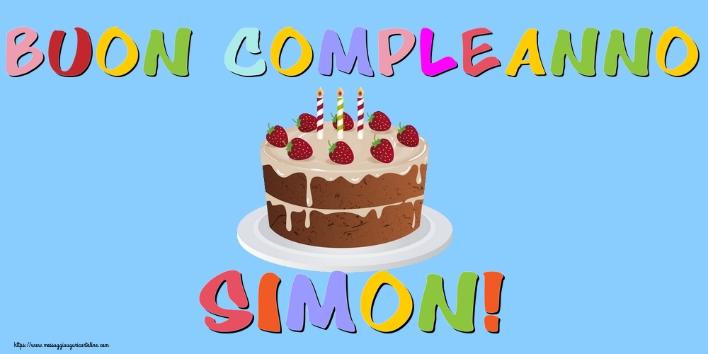 Cartoline di compleanno - Buon Compleanno Simon!