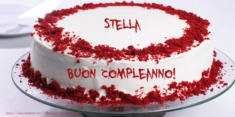 Cartoline di compleanno -  Torta Stella Buon Compleanno!