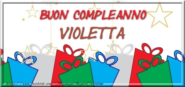 Cartoline di compleanno - Regalo | Buon compleanno Violetta