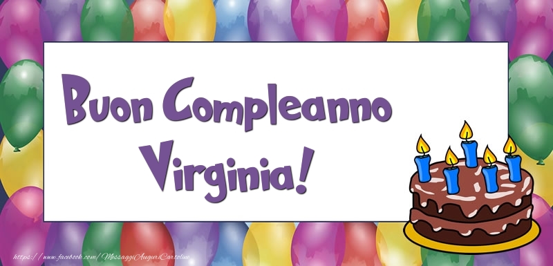 Cartoline di compleanno - Buon Compleanno Virginia