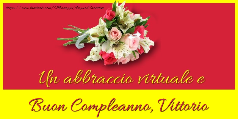 Cartoline di compleanno - Buon compleanno, Vittorio