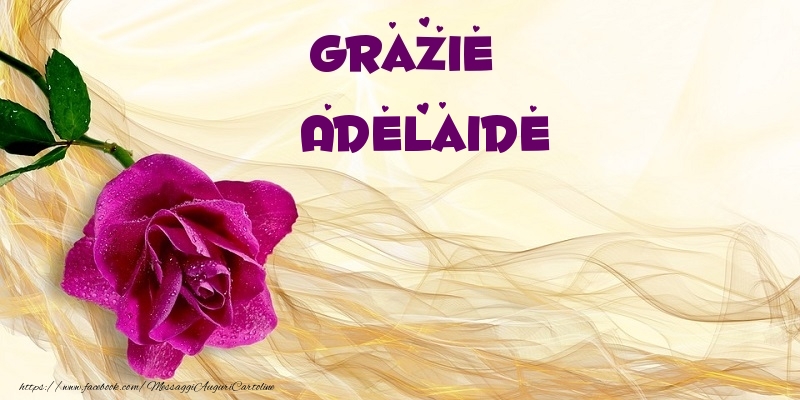 Cartoline di grazie - Fiori | Grazie Adelaide