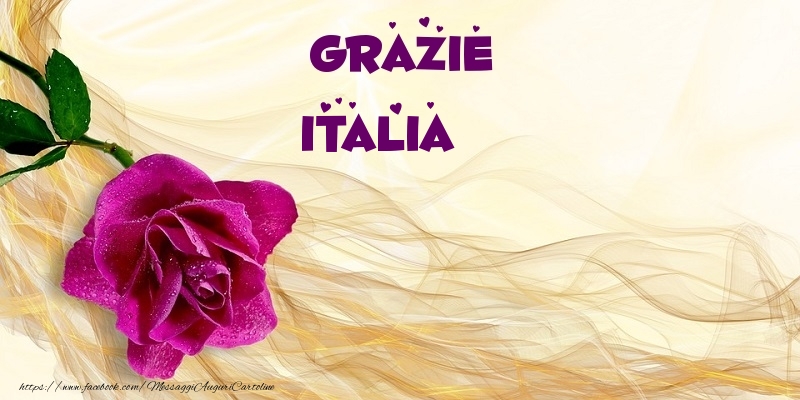Cartoline di grazie - Fiori | Grazie Italia