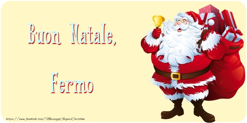 Cartoline di Natale - Babbo Natale | Buon Natale, Fermo