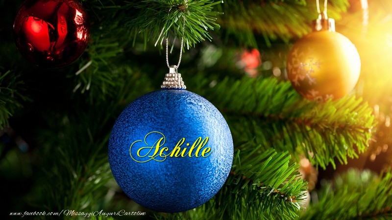 Cartoline di Natale - Palle Di Natale | Achille