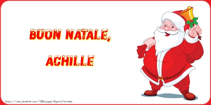 Cartoline di Natale - Buon Natale, Achille
