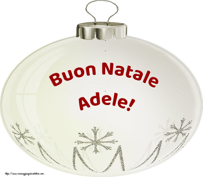 Cartoline di Natale - Buon Natale Adele!