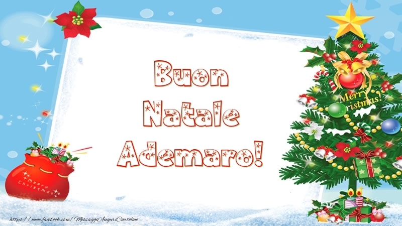 Cartoline di Natale - Buon Natale Ademaro!
