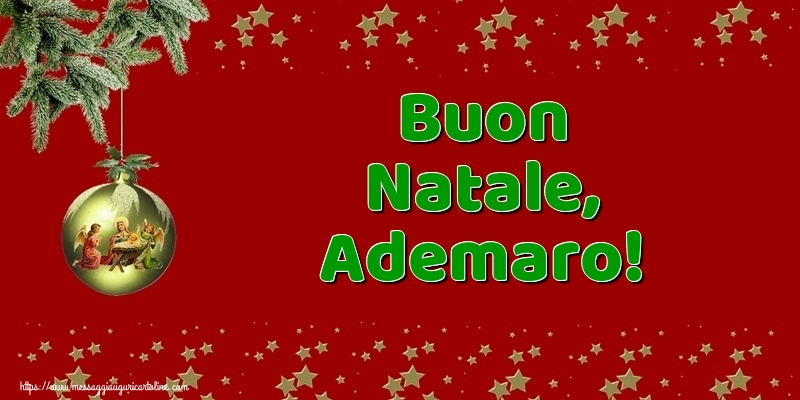 Cartoline di Natale - Buon Natale, Ademaro!