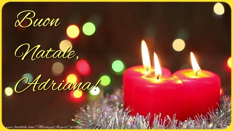 Cartoline di Natale - Albero Di Natale & Candele | Buon Natale, Adriana