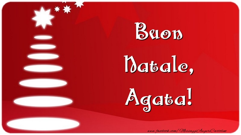 Cartoline di Natale - Albero Di Natale | Buon Natale, Agata