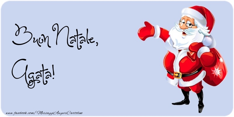 Cartoline di Natale - Babbo Natale | Buon Natale, Agata