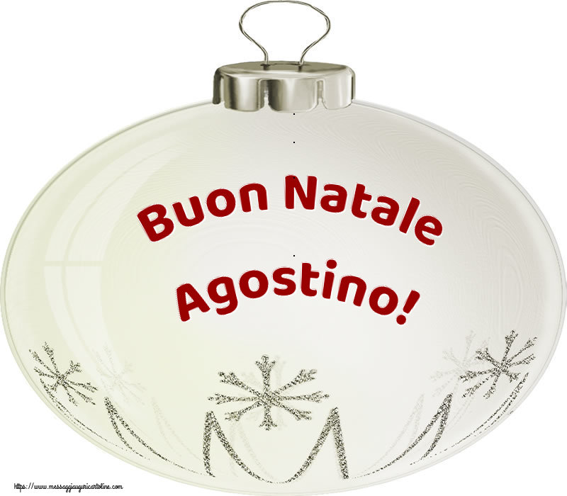 Cartoline di Natale - Palle Di Natale | Buon Natale Agostino!