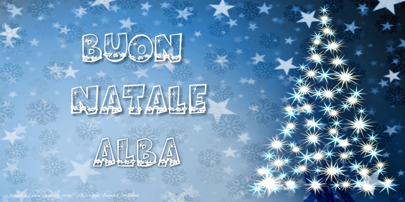 Cartoline di Natale - Albero Di Natale | Buon Natale Alba!