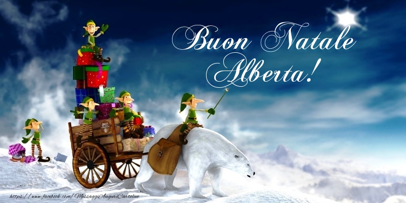 Cartoline di Natale - Regalo | Buon Natale Alberta!