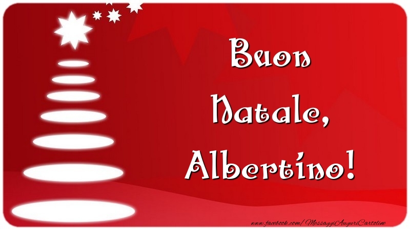 Cartoline di Natale - Buon Natale, Albertino