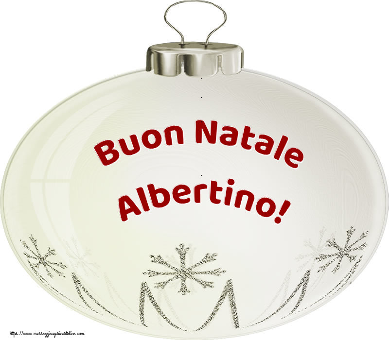 Cartoline di Natale - Palle Di Natale | Buon Natale Albertino!