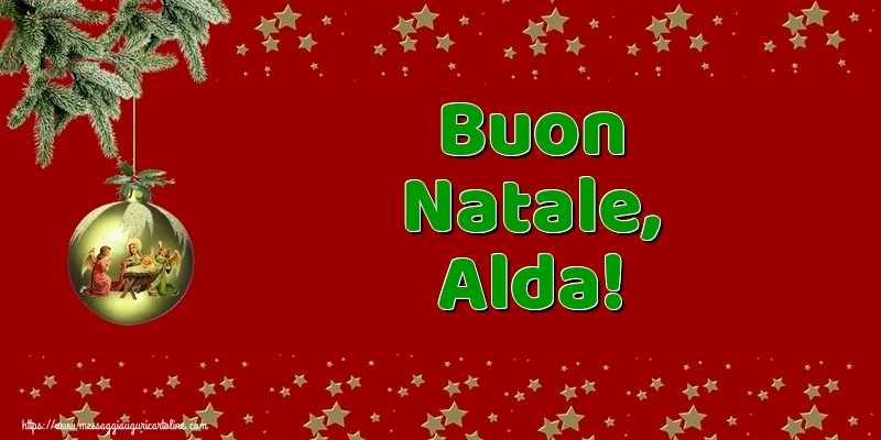 Cartoline di Natale - Buon Natale, Alda!