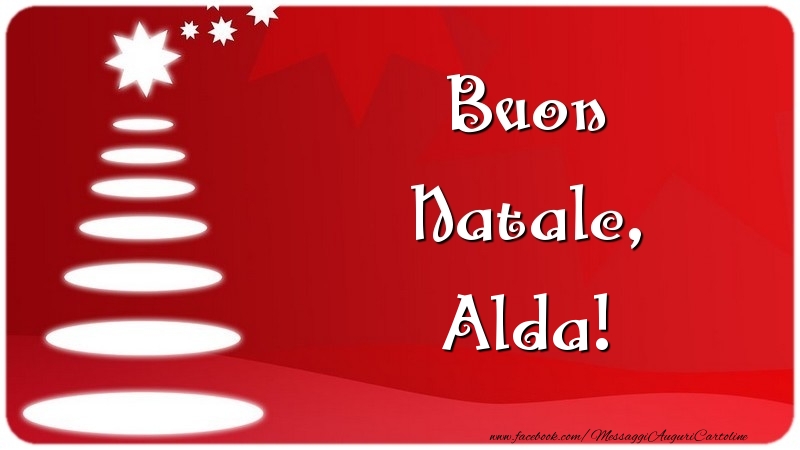 Cartoline di Natale - Buon Natale, Alda