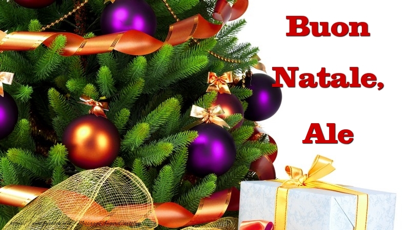 Cartoline di Natale - Albero Di Natale & Palle Di Natale & Regalo | Buon Natale, Ale