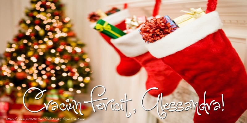 Cartoline di Natale - Albero Di Natale & Regalo | Buon Natale, Alessandra!