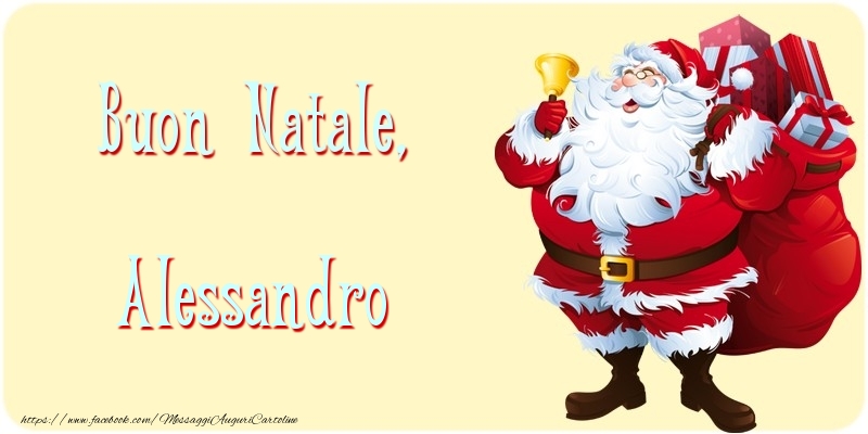 Cartoline di Natale - Buon Natale, Alessandro