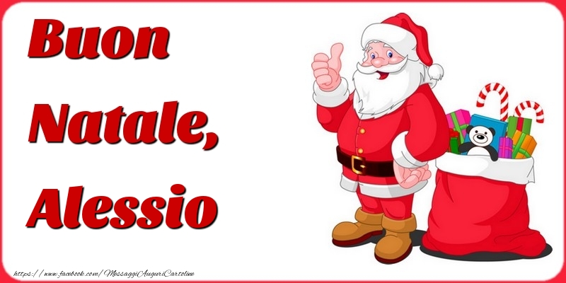 Cartoline di Natale - Buon Natale, Alessio