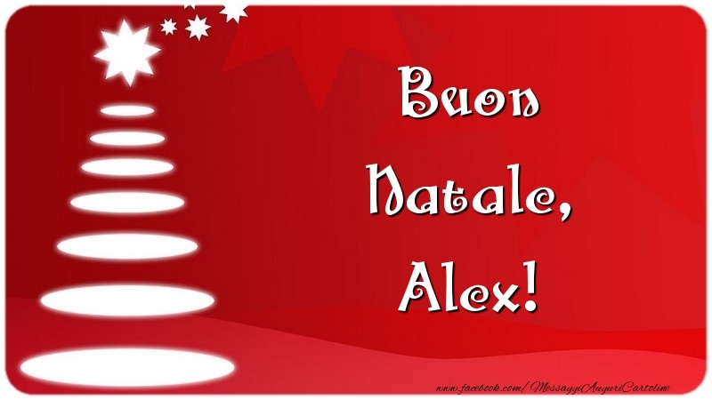 Cartoline di Natale - Buon Natale, Alex