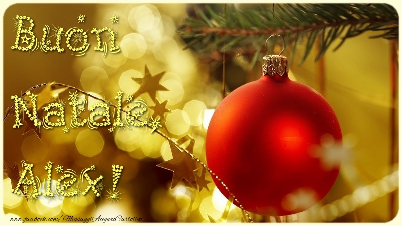 Cartoline di Natale - Albero Di Natale & Palle Di Natale | Buon Natale, Alex