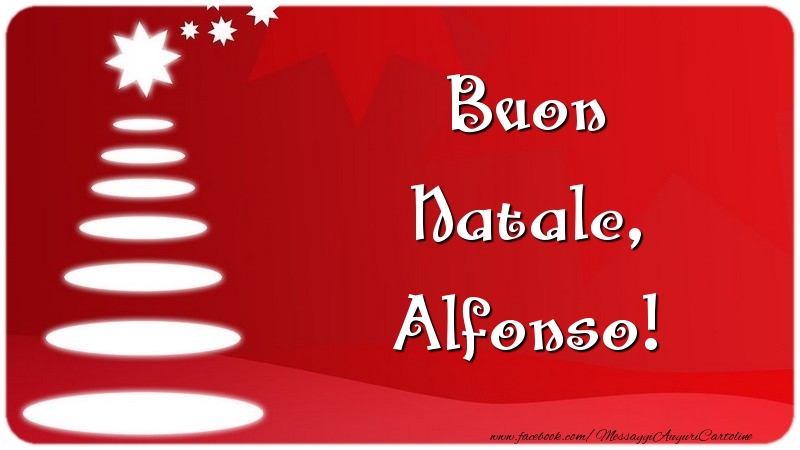 Cartoline di Natale - Albero Di Natale | Buon Natale, Alfonso