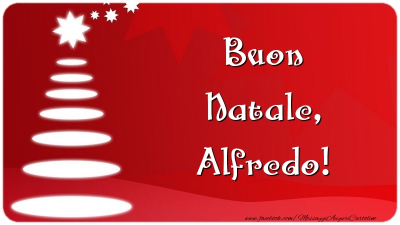 Cartoline di Natale - Albero Di Natale | Buon Natale, Alfredo