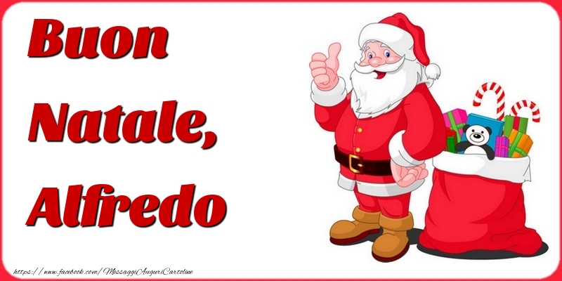 Cartoline di Natale - Buon Natale, Alfredo