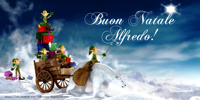 Cartoline di Natale - Regalo | Buon Natale Alfredo!