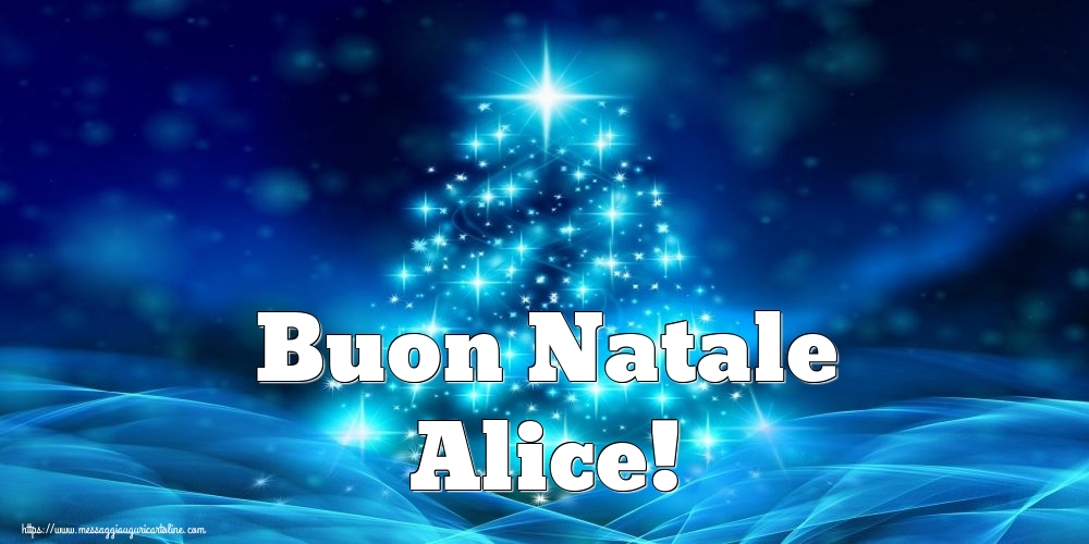 Cartoline di Natale - Albero Di Natale | Buon Natale Alice!