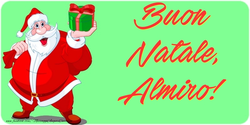 Cartoline di Natale - Babbo Natale & Regalo | Buon Natale, Almiro
