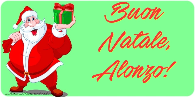 Cartoline di Natale - Babbo Natale & Regalo | Buon Natale, Alonzo