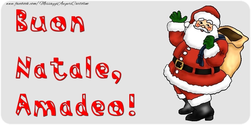  Cartoline di Natale - Babbo Natale & Regalo | Buon Natale, Amadeo