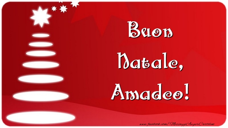 Cartoline di Natale - Buon Natale, Amadeo