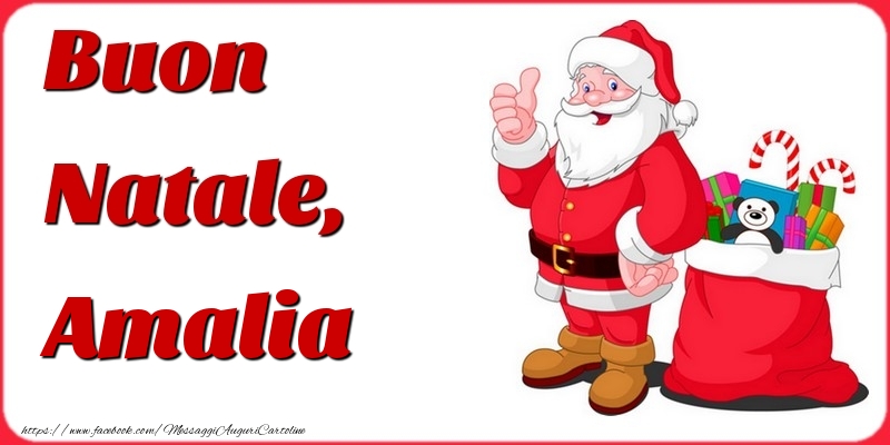 Cartoline di Natale - Babbo Natale | Buon Natale, Amalia