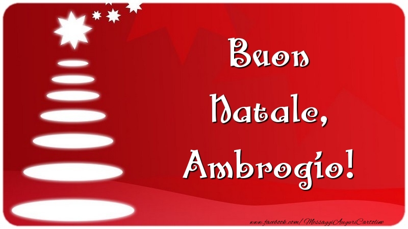 Cartoline di Natale - Buon Natale, Ambrogio