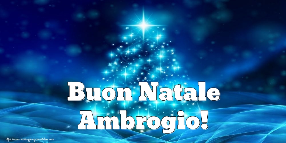 Cartoline di Natale - Albero Di Natale | Buon Natale Ambrogio!