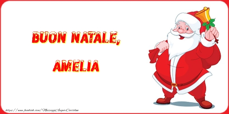 Cartoline di Natale - Buon Natale, Amelia