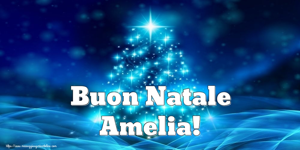 Cartoline di Natale - Albero Di Natale | Buon Natale Amelia!