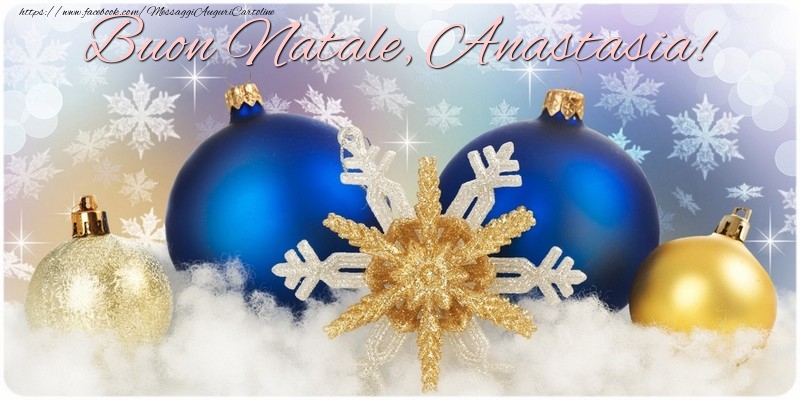 Cartoline di Natale - Buon Natale, Anastasia!